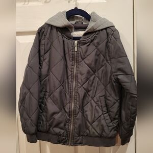 Kids Gray Quilted Jacket